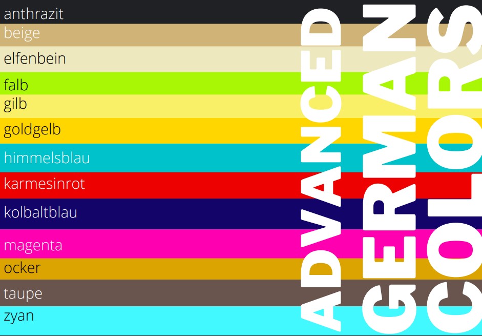 advanced german color vocabulary