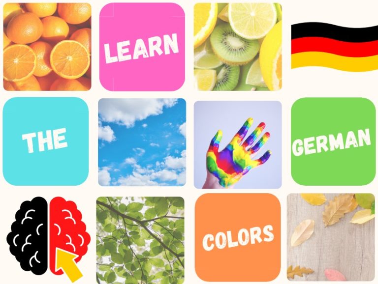 German Colors and Shapes Vocabulary