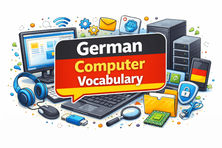 German Computer Vocabulary: Words for Tech, IT, and Everyday