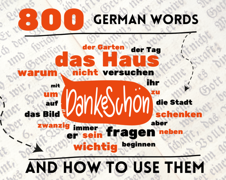 Over 800 of the Most Common German Words and How to Use Them