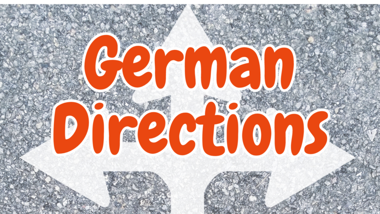 German Phrases for Directions So You Never Get Lost