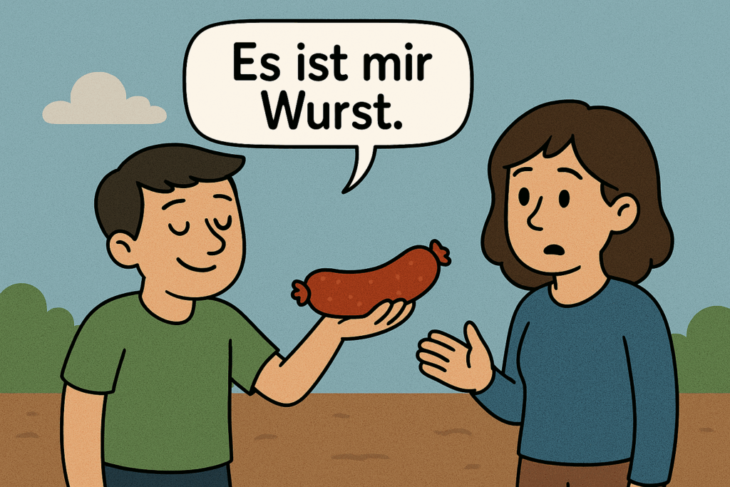 It's all sausage to me is German for I don't care