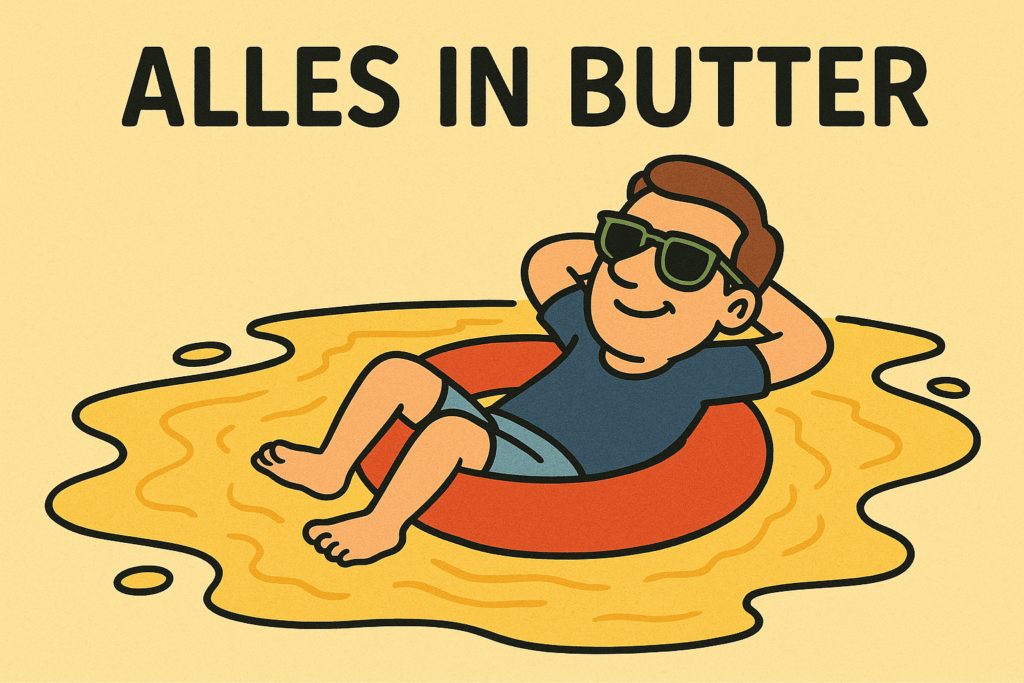 The German idiom "Alles in Butter" means everything is okay